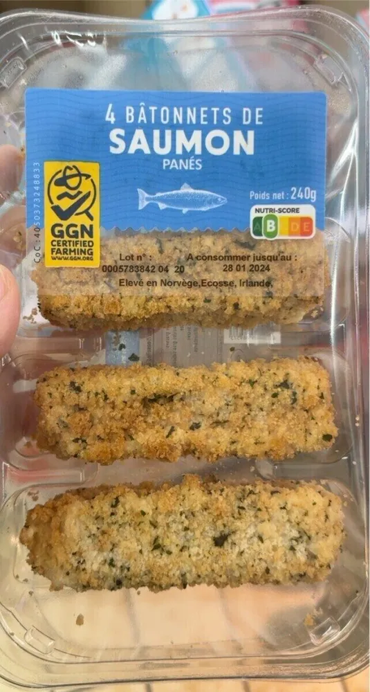 Batonnets de saumon