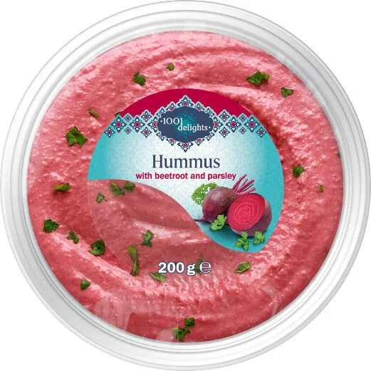 Hummus with Beetroot and Parsley