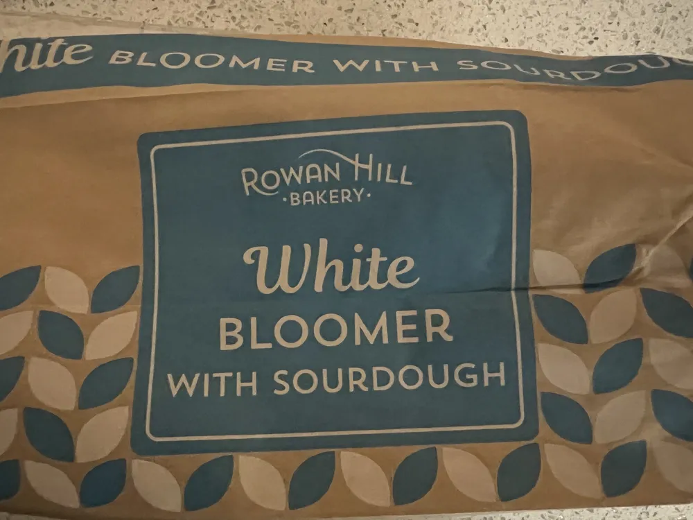 white bloomer with sourdough