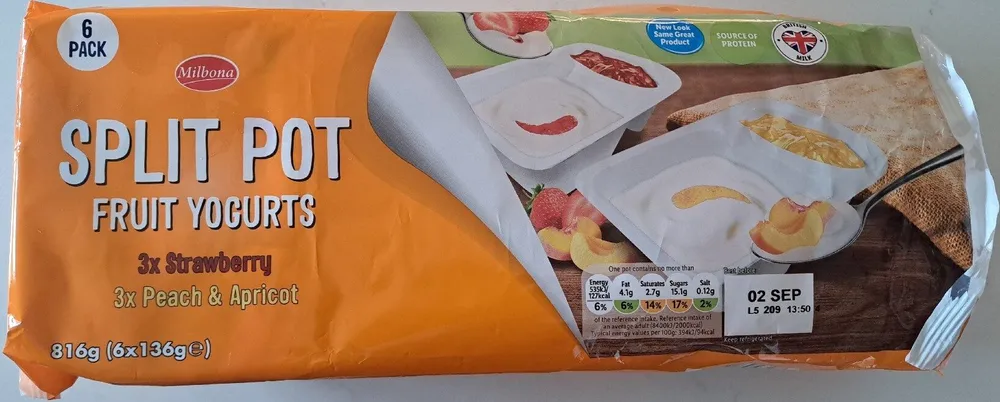 Split Pot Fruit Yoghurt