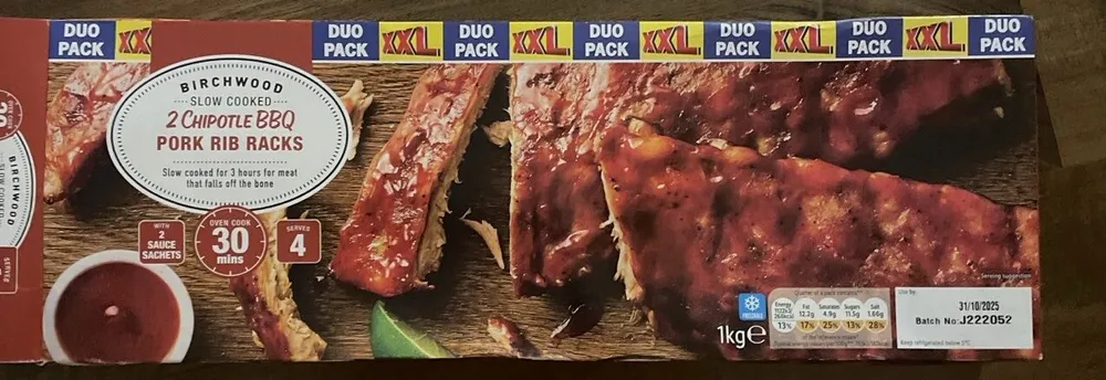 Chipotle Bbq Pork Rib Racks