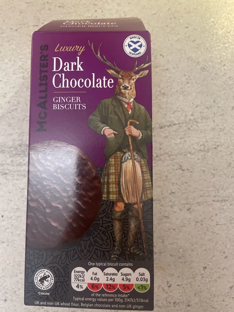 Dark Chocolate Ginger Biscuits