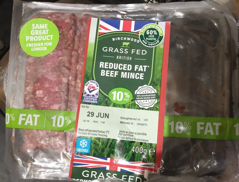 Grass fed reduced fat beef mince