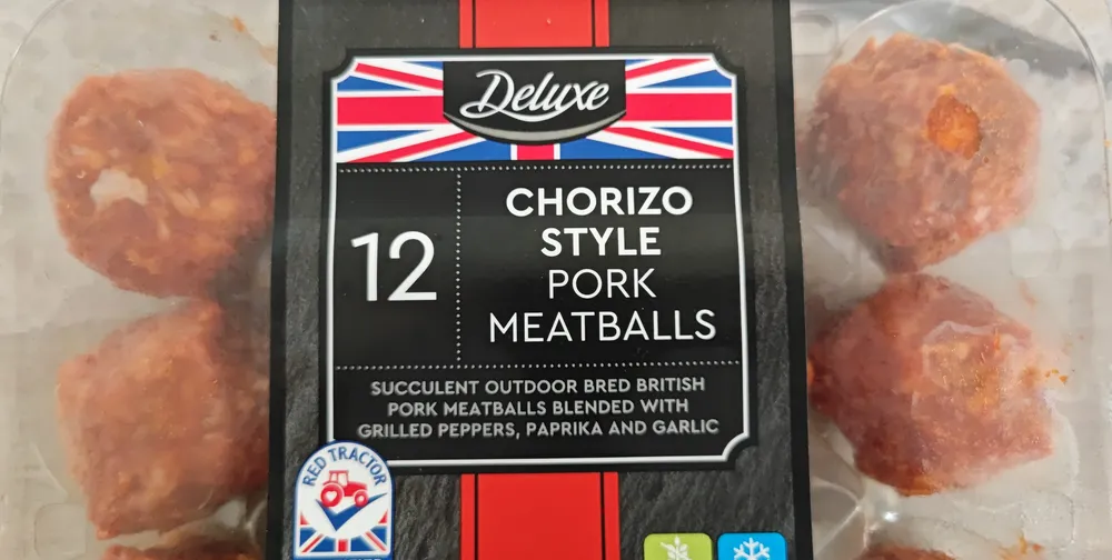 12 Deluxe CHORIZO STYLE PORK MEATBALLS SUCCULENT O