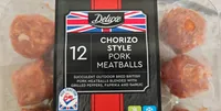 12 Deluxe CHORIZO STYLE PORK MEATBALLS SUCCULENT O