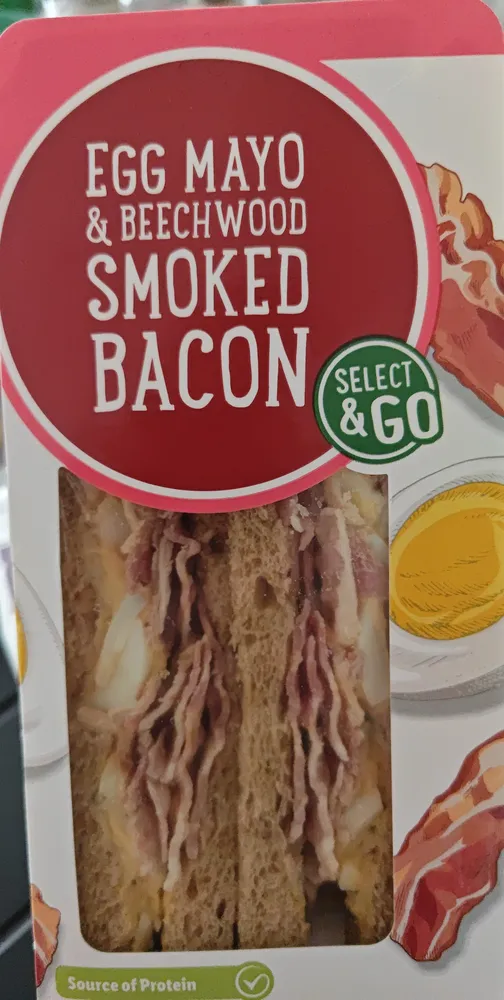 Egg mayo & beechwood smoked bacon