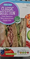 Prawn Mayonnaise Bacon, Lettuce & Tomato Chicken Salad Sandwich