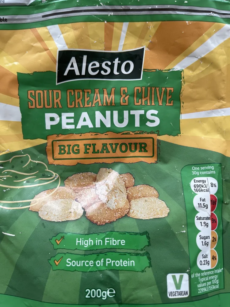 Sour Cream And Chive Peanuts
