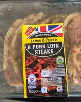 Lemon & Pepper 8 Pork Loin Steaks