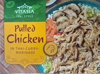 Pulled chicken in thai-curry marinade