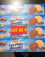 Les p'tits biscuits nappés de chocolat au lait