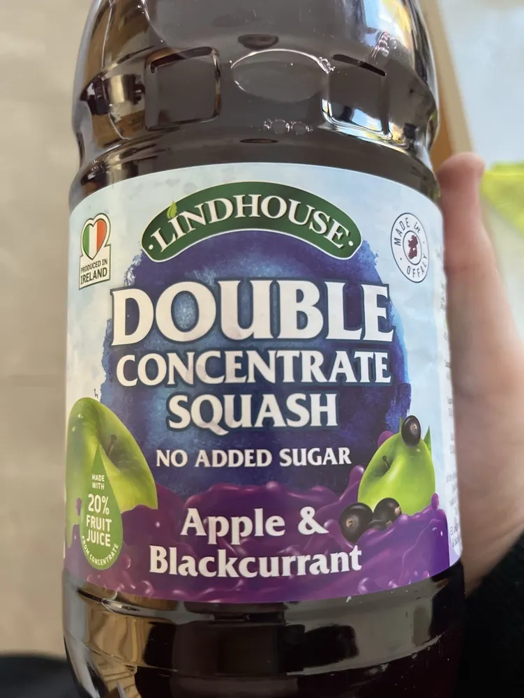 Double Concentrate Squash Apple & Blackcurrant