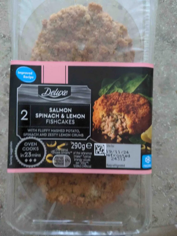 Salmon & spinach fishcakes