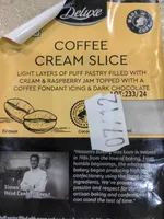Coffee cream slice