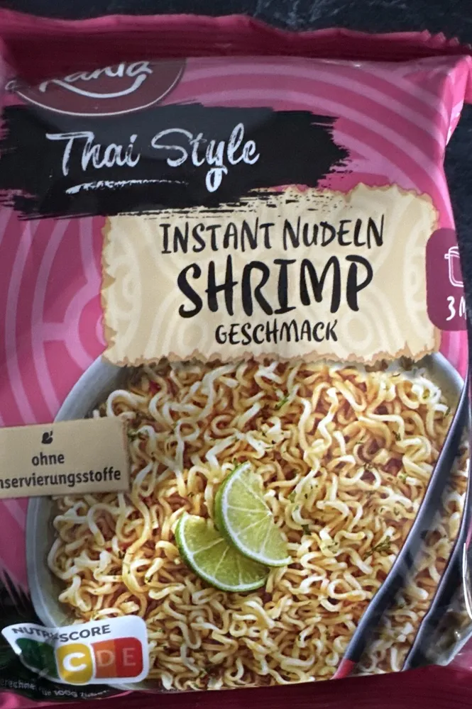 Instant Nudeln Shripms