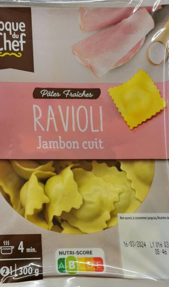 Ravioli jambon cuit