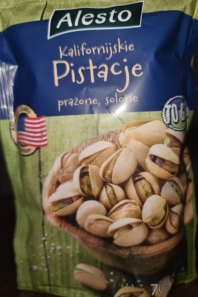 Kalifornijskie pistacje prażone, solone