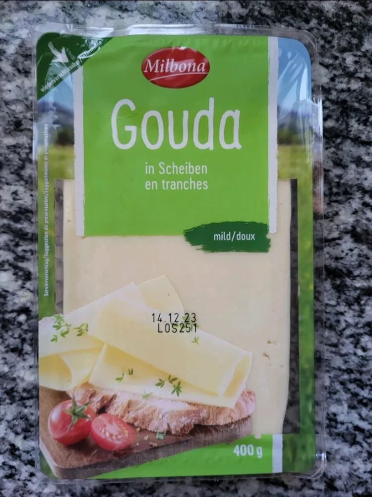Gouda in Scheiben