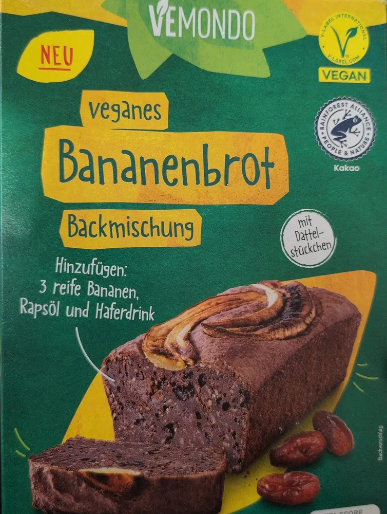 Veganes Bananenbrot