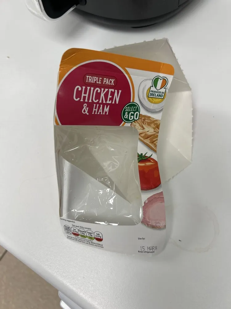 Chicken And Ham Triple Pack Sandwich