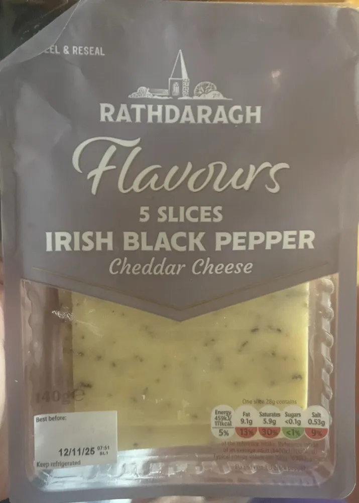 Irish Black Pepper Cheddar Cheese