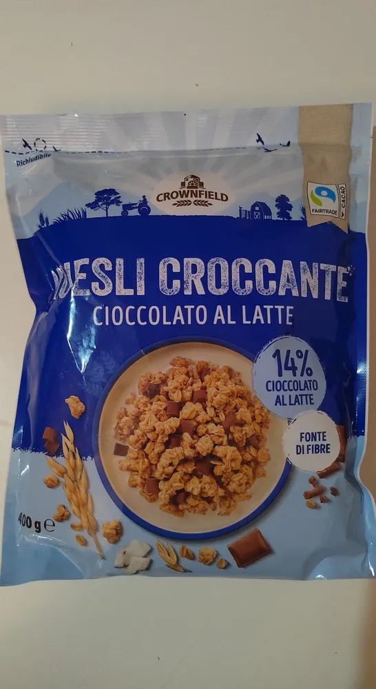 Muesli croccante cioccolato al lattr