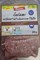 Wurst - Salami mit schwarzem Pfeffer