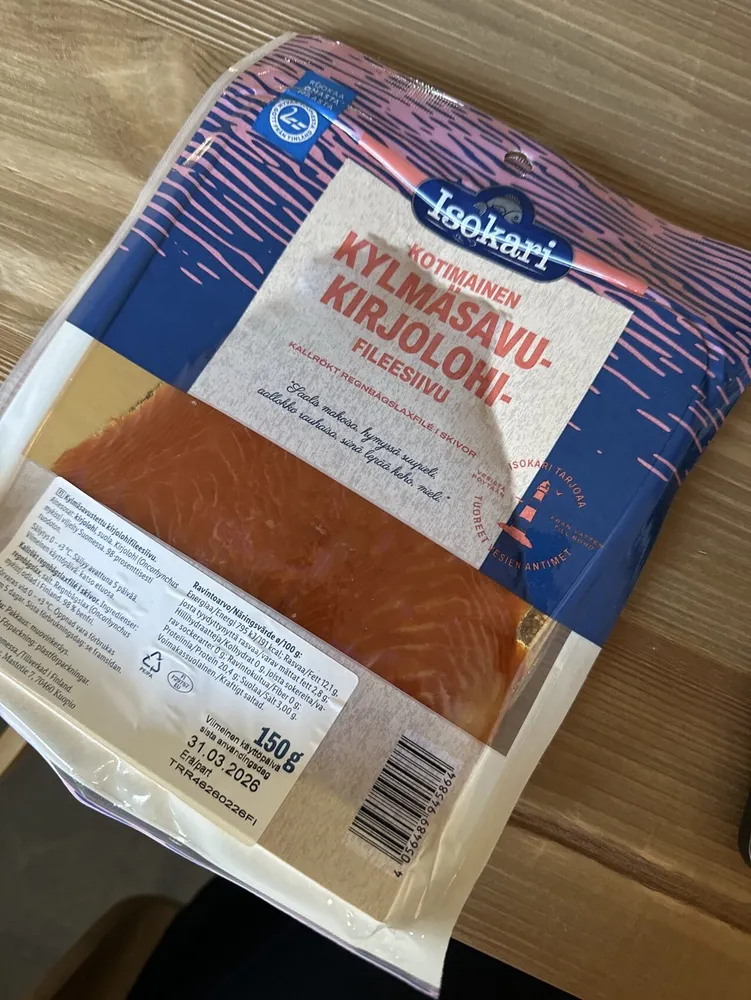 Kylmäsavu-kirjolohi-fileesiivu