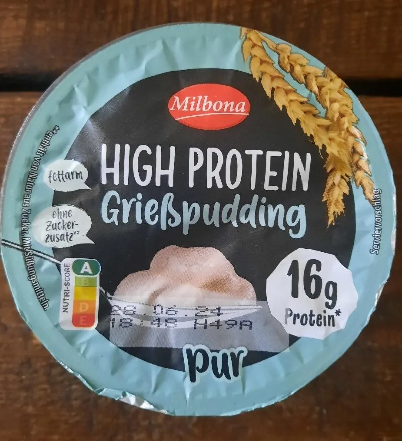 High protein Griesspudding