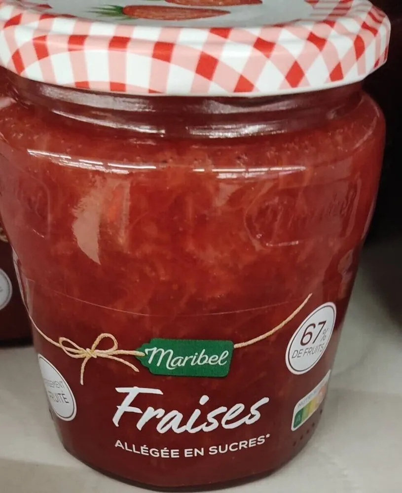 Confiture fraises allégée en sucres