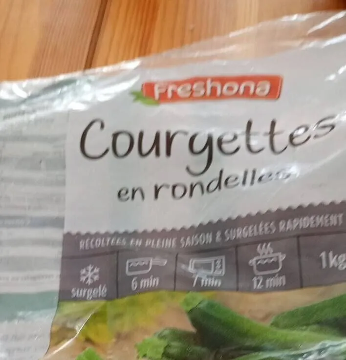 Courgette rondelles freshona