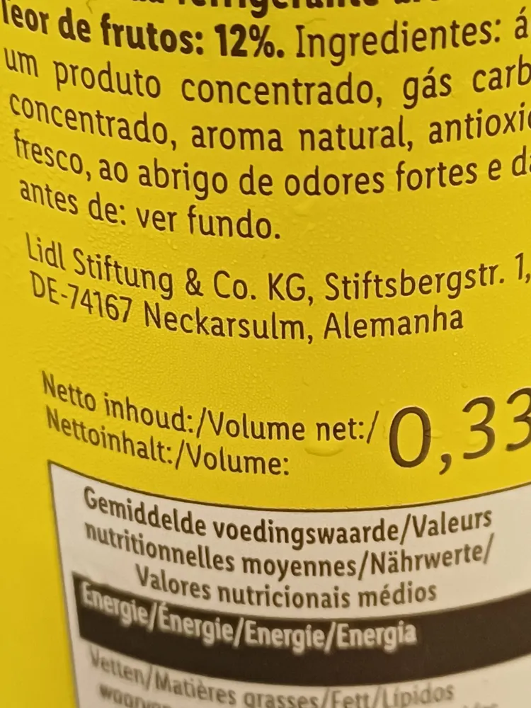 Zitronen Limo lidl