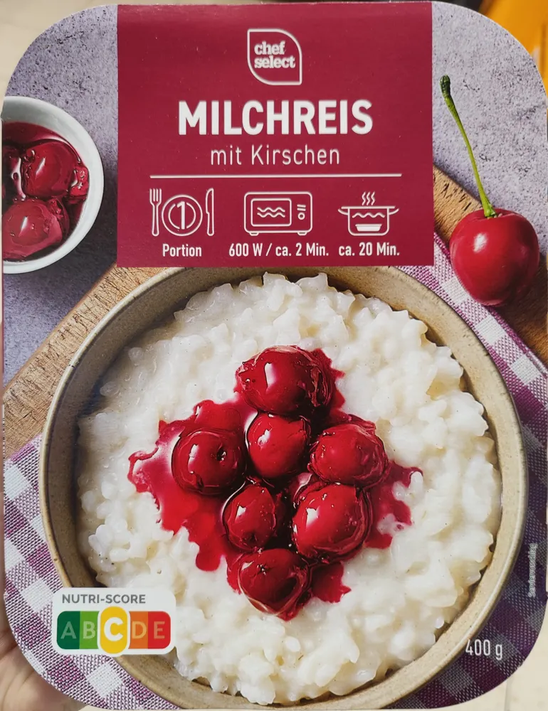 Milchreis mit Kirschen