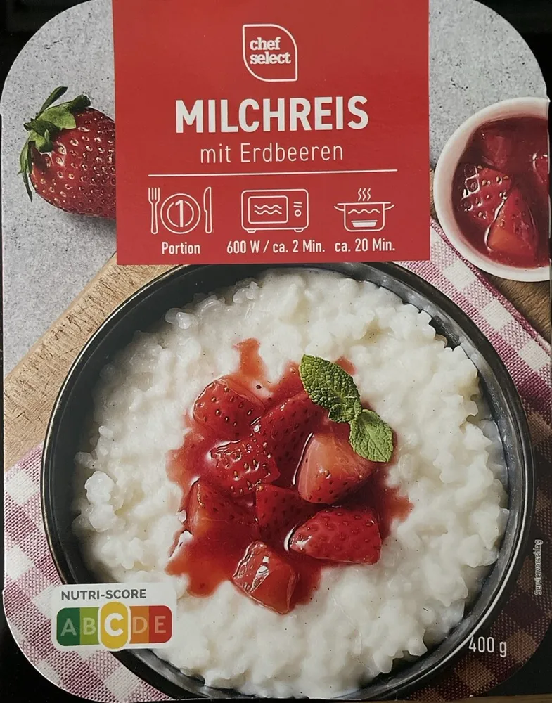 Milchreis mit Erbeeren