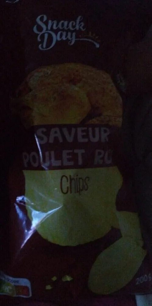 Chips saveur poulet rôti