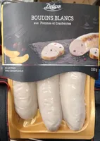 Boudins blancs pommes et Canneberges