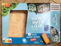 Coffret Salade crudités Thon Maïs & Oeuf Riz Long +1 mini quatre-quarts + sauce vinaigrette au vinaigre balsamique