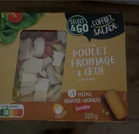 Crudités poulet fromage et oeuf