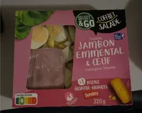 Crudités, jambon, emmenthal, œuf