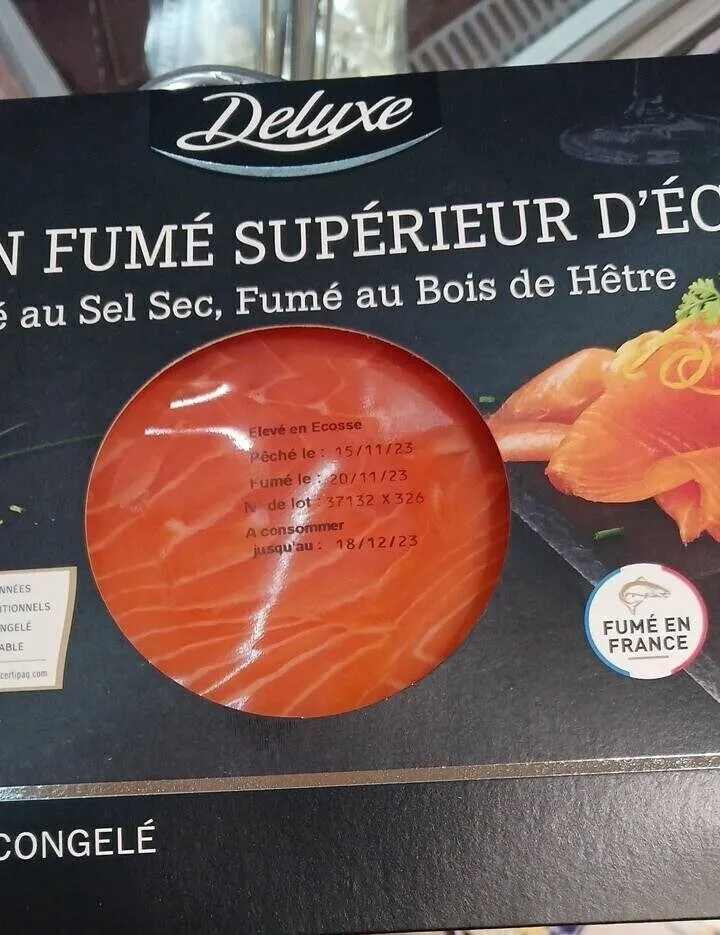Saumon fumé supérieur d'ecosse