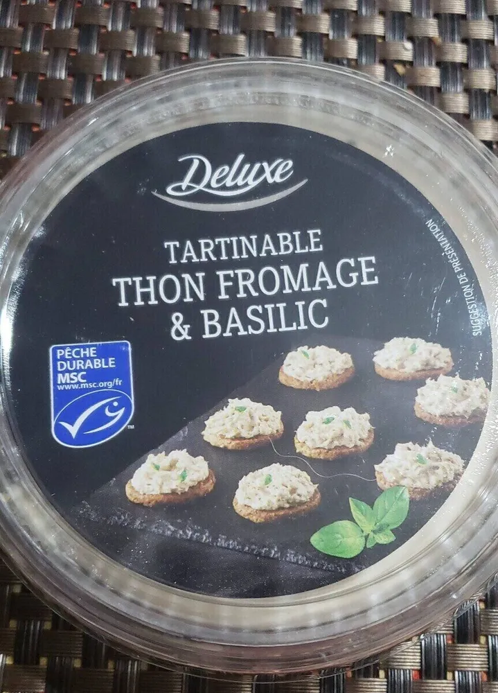 tartinable thon fromage et basilic