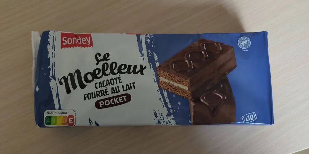 le moelleux cacaoté fourré au lait
