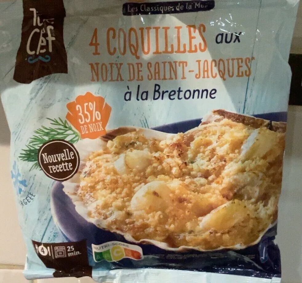 Coquilles aux noix de saint-jacques