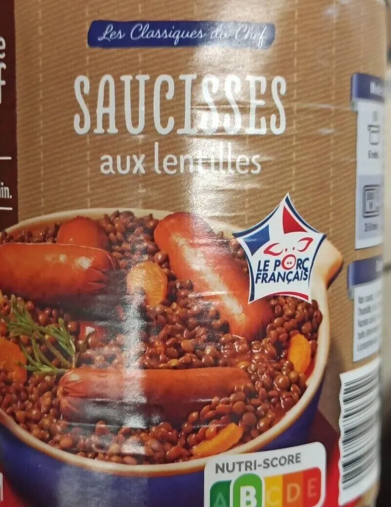 Saucisse aux lentilles