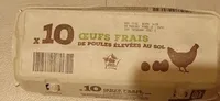 ŒUFS FRAIS DE POULES ÉLEVÉES AU SOL