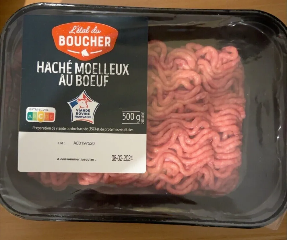 Hache moelleux au boeuf