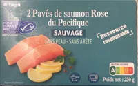 2 pavés de saumon rose du pacifique