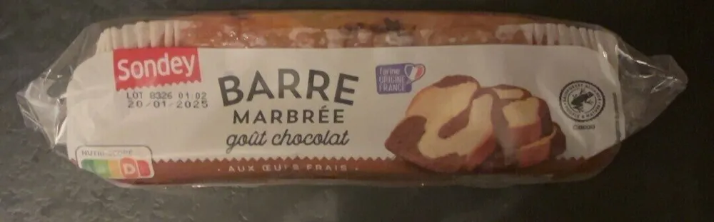 BARRE MARBRÉE goût chocolat