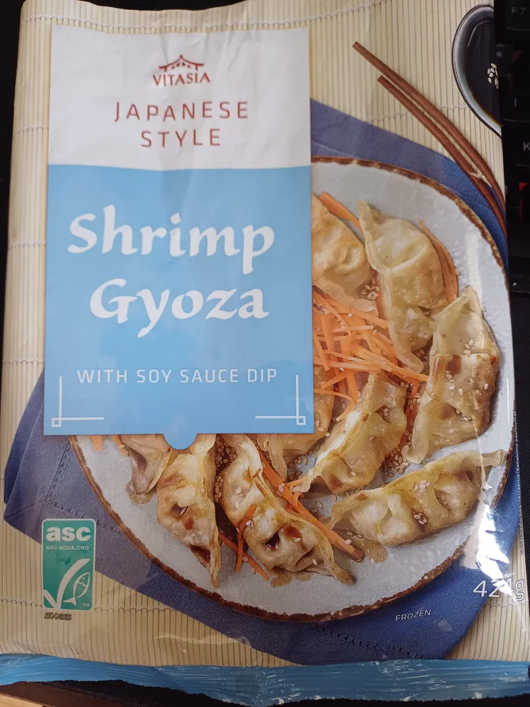 Shrimp gyoza