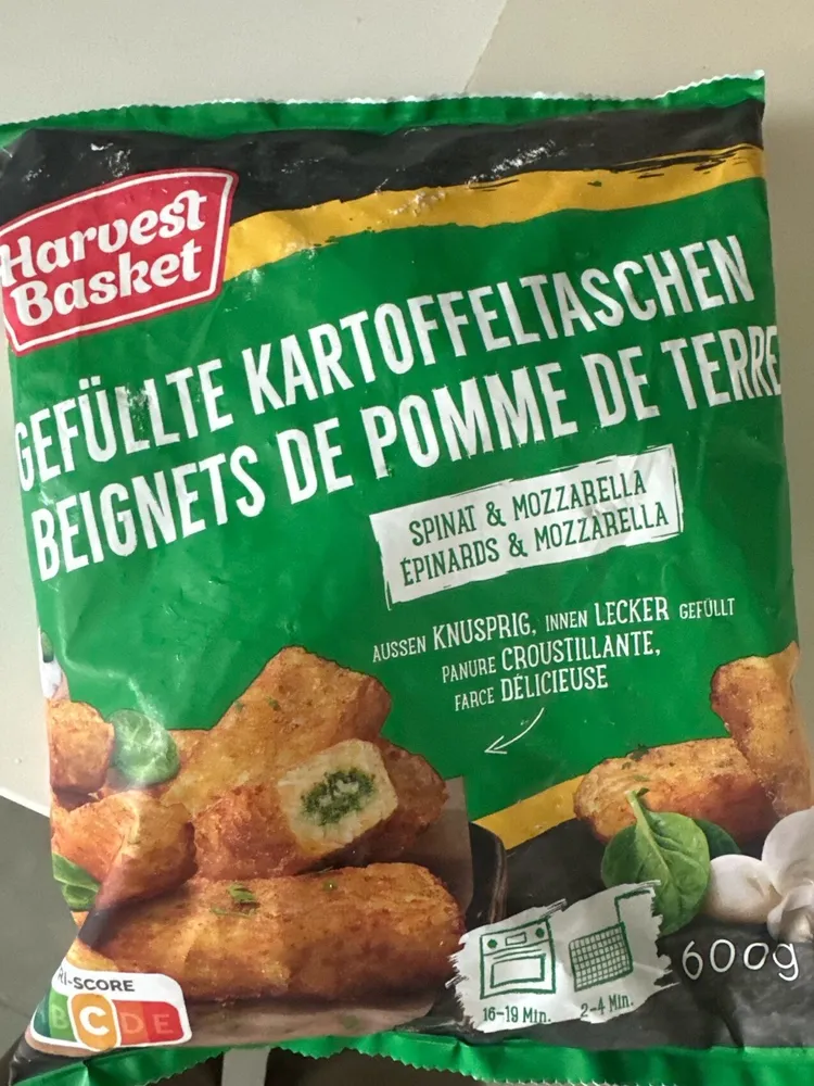 Gefüllte Kartoffeltaschen